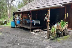 Caba&ntilde;a el Volc&aacute;n Paricutin